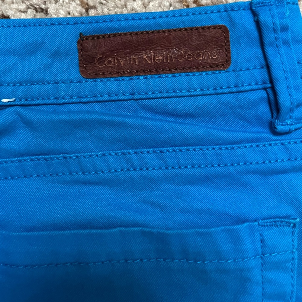 Calvin Klein Jeans Women’s Blue Denim Skinny Crop Jeans Size 8 - Picture 7 of 10